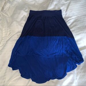 Asymmetrical flowy skirt